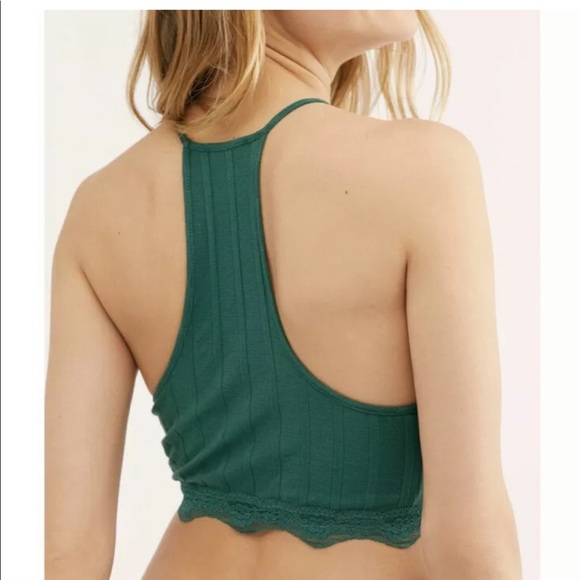 Intimately Free People Womens M Green Crop Top - Picture 4 of 8